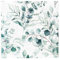 Weiß Servietten Eukalyptus Grün Hochzeit Servietten, 2-lagig, 33x33cm, Grün Party Baby Shower Dinner Papierservietten Tischdekoration, insgesamt 60 Stück