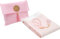 Prien Tapis De Priere Musulman avec Perles De Prière pour Femme Et Homme, Cadeaux Bayram, Ramadan, Islamique, Ensemble De Cadeau Coffret pour Seccade Namaz Islam (Brink Rose)