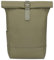 Johnny Urban Rucksack Damen Grün - Harvey Medium - Rolltop Mit Laptopfach für Uni Business City - 15L - Matte PU Beschichtung - Wasserabweisend