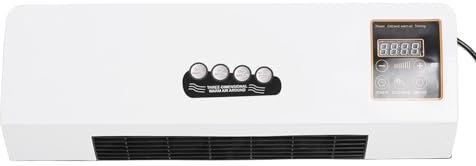 Mini Aire Acondicionado Montado en la Pared, Calentador de ángulo Amplio, Aire Acondicionado para Dormitorio, Sala de Estar, Oficina para Necesidades Estacionales, (Enchufe de la