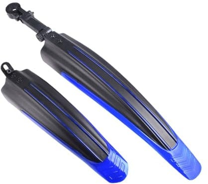 Schutzbleche Mountainbike 24-29 Zoll - Universal Fahrrad Schutzblech Set für vorne und hinten - MTB Steckschutzblech abnehmbar Spritzschutz (Blau)