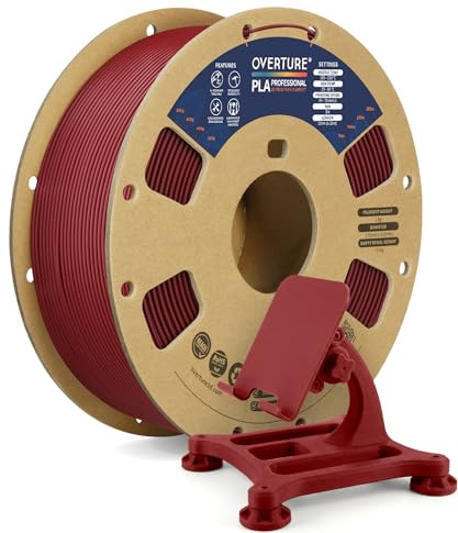 OVERTURE PLA Plus (PLA+) 3D Printer Filament 1.75mm, 1kg Wine | Stronger & More Durable, 4X Tougher Than Basic PLA, High Quality for Prints, Fits Most FDM Printers (Wine)