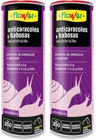 FLOWER Anticaracoles y Babosas, 250 gr (Paquete de 2)