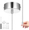 Bathroom Light Pull Cord Light Switch Bathroom Light Pull Switch Ceiling Pendant Fitting Replacement Pull Cord Switch Silver for Bathroom Chandeliers Accessories 150cm Cylinder