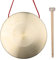 ACAGALA 30cm Hand Gong Becken Messing Kupfer Gong Kapelle Oper Schlaginstrument mit Rundspielhammer