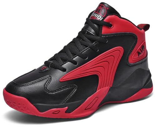 Scarpe da Basket alla Moda da Uomo, Scarpe Sportive Resistenti all'Usura All'aperto, Scarpe da Allenamento per Ragazzi(41 EU, Q4)