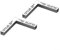 Vilgftyiet Mini canalina di drenaggio in acciaio inossidabile 304, 25 x 3,5 x 3 cm, a forma di U, per patio, garage, prato, piscina, flusso d'acqua rapido, design compatto (confezione da 2)