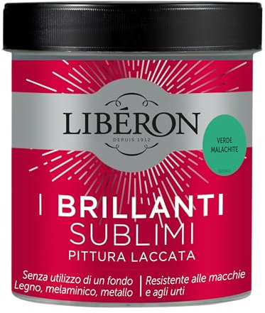 Libéron - Les Brillants Sublimes - Peinture Laquée - Vert Malachite - 0,5 L