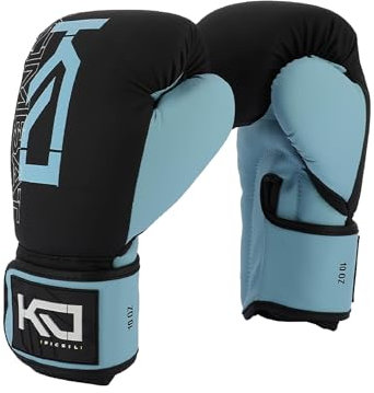 Picsil Kombat Guantes de Boxeo Kyros Grom, Guantes de Entrenamiento y Combate para Muay Thai, MMA, Kickboxing, Diseño Unisex (Cloud, 10oz)