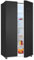 Exquisit Side-by-Side-Kühlschrank, Kühl-Gefrierkombination, NoFrost, 442 Liter, Schnellgefrieren, Alarm, 4-Sterne-Gefrieren, LED-Display, SBS46-040E inoxlook-az