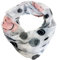 J26 Smiley Loop Schal aus Seidenmischung mit Animal Print Muster Tuch Sommer Frühling Herbst Halstuch Stola Tuch Übergangsschal Seide Silk Smile (Grau)