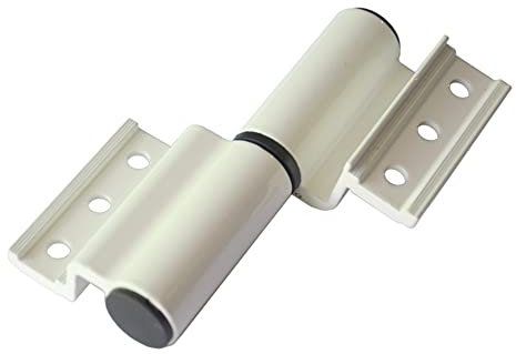 Bisagra de puerta, adecuada for puertas de puente roto, puertas de aleación de aluminio, puertas planas, acero inoxidable, puertas de vidrio - Blanco derecho(White right)