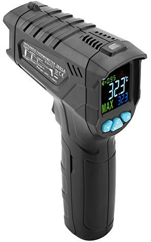 Acouto LCD IR01A / IR01B / IR01C Affichage Aucune Température d'écran Infrarouge Numérique 12 Indiquez la Température de la Différence et le Test Libre de Thermomètre Industriel Thermomètre T (#1)
