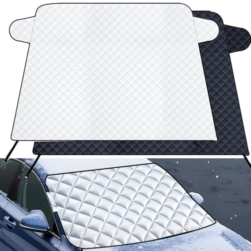 NEUHOO Frontscheibenabdeckung kompatibel mit Toyota Hilux 2016-2025 2026 Sonnenschutz Auto Zubehör Schneefeste Baumwollpolsterung Frostschutz Abdeckung