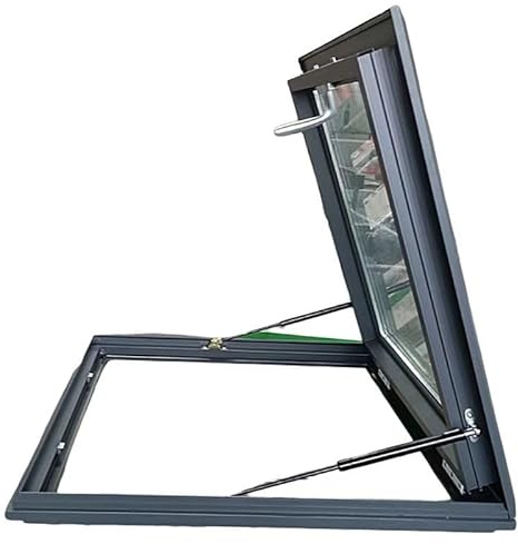 1 Stück individuell anpassbares Dachfenster – Robuste Dachzugangsluke for Schuppen, Garagen, Keller und Außenbereiche(50x100cm)