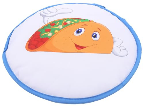 Luxshiny Tortilla Warmer Pouch Small Insulated Pouch Round Printed Fabric Thermal Bag Microwave Safe Keep Food Warm Lunch Storage for Outdoor Picnic and Travel