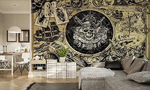 Komar Disney Vlies Fototapete | PIRATES OF THE CARIBBEAN 5 | 400 x 250 cm | Tapete, Wand, Kinderzimmer Dekoration, Pirat- 024-DVD4