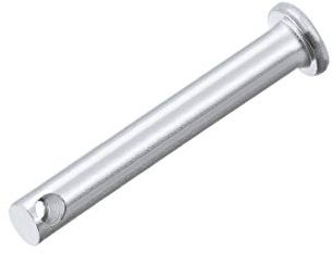 sourcing map 20 Stück Einloch Gabelkopfstifte Flachkopf, Verzinkung Massiver Stahl, 5mm X 40mm