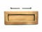 Solid Brass Victorian Letterbox Finished in Antique Satin Brass Letter Plate (10''x3'') High Quality Excellent Finish