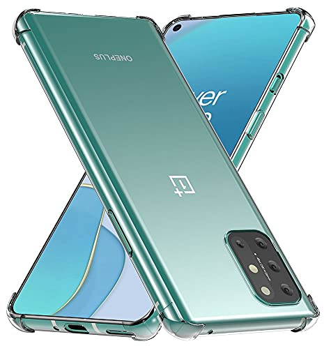 ebestStar - Hülle für OnePlus 8T, Silikon Handyhülle, Klar TPU Schutzhülle, verstärkten Rändern und Ecken, Transparent