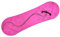 Snowboard FÜR Kinder Schlitten Board 72cm Kunststoff mit Seilgriff Plastik (Rosa)