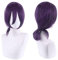Anime Chainsaw Man Reze Cosplay Dark Purple Wig Heat-resistant Fiber Hair + Wig Cap Halloween Party Role Play Girls Women