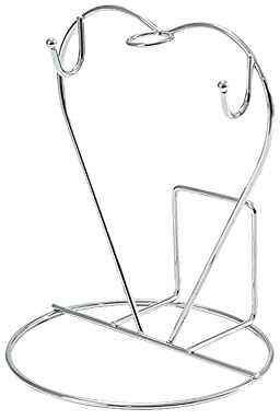 URFEDA Heart Shaped Cup Saucer Holder, Cup Holder Stand Mug Holder Desktop Tea Cups Storage Rack Coffee Cup Storage Shelf Worktop Tea Set Rack Tableware Storage Rack Metal Rack for Home Kitchen