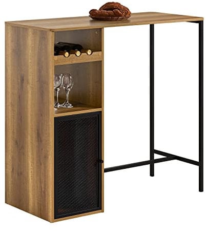 SoBuy FWT97-PF Bartisch Esstisch Balkontisch Küchentisch Bistrotisch Stehtisch Bartresen Balkontisch Beistelltisch im Industrie-Design BHT ca.: 110x105x50cm