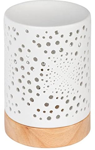 ONVAYA® Duftlampe | Elektrisch | Farbe: Creme weiß | Aroma Diffuser | Aromalampe | Duftstövchen | Modernes Duftlicht (Janine)