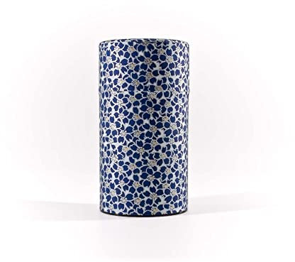 Teedose KAKIZUME Chazutsu Ø 6,8 cm 450 ml Blau Rosa Japan japanisch - traditionell