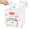 BOFUNX Scatola di Carte di Nozze in Carta Scatola per Biglietti di Nozze con 30pcs Cartoline Grazie per Regalo Matrimonio Compleanno Baby Shower Laurea Anniversario Ricevimento