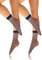 Sesto Senso 2 Pares Calcetines Tobilleros Cortos Rejilla Para Mujer Azul Oscuro