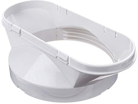 Adaptador de ventana de 13 cm, conector de tubo de aire acondicionado portátil, piezas de repuesto, adaptador de interfaz plana para aire acondicionado, kit de manguera de escape
