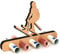 Giftota - Originelle Geburtstag Geldgeschenk Holz - Geschenk für Skiskifahrer, Schisport, Schilaufen - Ski Geldgeschenk - Geschenke aus Holz - Geschenke Geldgeschenk für Frauen & Männer