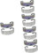 Toyvian Sonnenbrillen 10 Stk -brille Futuristische -sonnenbrille Futuristische Kleidung Flache Futuristische Hülle Zyklop Schild Sonnenbrille Visierzubehör Linse Flache Oberseite Plastik