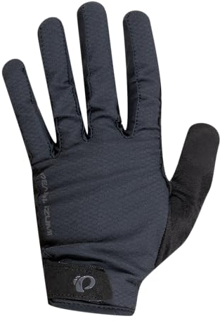 PEARL IZUMI Summit Gel-Handschuhe für Damen, leichtes Material, Wildleder Laredo-Handfläche für Fahrradgriff, Silikon-Greifer an den Fingern, Touchscreen-Kompatibilität, Schwarz, X-Large