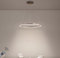 YYUTLUO Moderner DIY-Kreis-LED-Kronleuchter | 1 Braun Goldringe:60cm=29W | LED-Pendelleuchte aus Metall+Acryl |2,4 G Dimmbare Fernbedienung | Runde Decken-Hängelampe Wohnzimmer Schlafzimmer Esszimmer