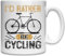 Atspauda I'd Rather Be Cycling White Ceramic Mug White