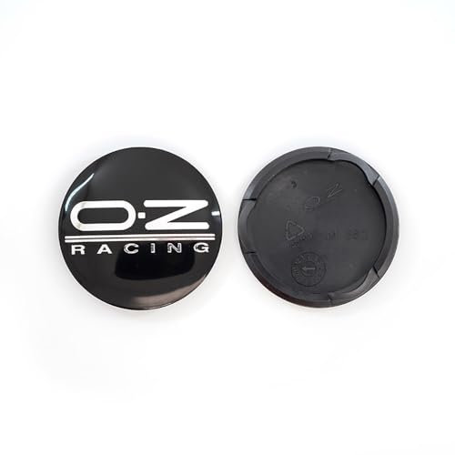 OBONG 4 Stück Auto Nabendeckel Radnabenkappen Kompatibel mit für OZ 55mm Radmittelkappen Nabenkappen Zubehör,F-55mm