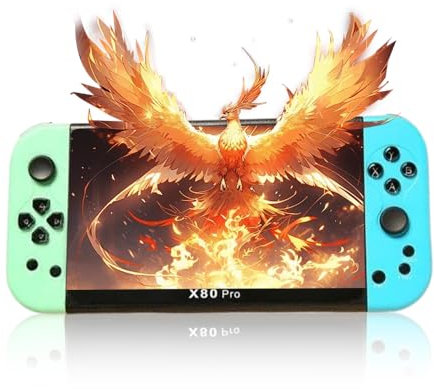 Console Portatile Gaming, 20000 Giochi Classici Schermo Da 7 Pollici Emulatore Console, Multi Emulatore con Supporto per L'espansione Della Scheda TF, Batteria Ricaricabile Da 3000mAh