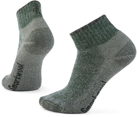 Smartwool Hike Classic Edition Light Cushion 2nd Cut Ankle Socks - Merino Wool-blend Construction Dark Sage MD (US Men's Shoe 6-8.5, Women's Shoe 7-9.5) One Size