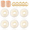 Donut Hair Haardonut Maker Set mit 6 Stück Haardutt mit 5 Stück Elastische Haarnetz 10 Stück Haarband Duttkissen Frisurenhilfe Set Dutt Maker für Kurzes und Dünnes Haar Frauen Mädchen