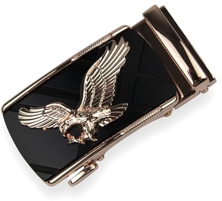 Glamexx24 Gürtelschnalle Herren Gürtel Ersatzschnalle Ratsche Automatik Gürtelschnalle Gürtel Zubehör Geeignet für Breite 35 mm Gürtel