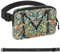 Gürteltasche mit Buchstabe M für Damen und Herren, Crossbody-Gürteltasche mit Reißverschlusstaschen, wasserdichte Hüfttaschen mit verstellbarem Riemen für Workout, Laufen, Reisen, Wandern,