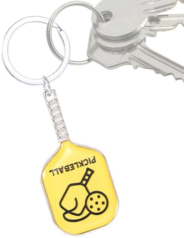 Qumiuu Llavero de pala de pickleball, llavero de pala de pickleball | Llavero creativo para raqueta de pickleball - Llavero creativo portátil, a, Siehe Beschreibung