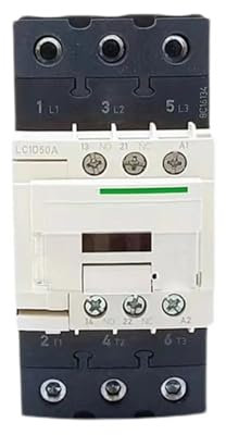 Contacteur AC LC1D40A LC1D50A LC1D65A 380V 220V 110V 48VC 36V 24V Contacteur AC LC1D40A LC1D50A LC1D65A Catégorie de contrôle du moteur 1Pcs(LC1D50A,220V)