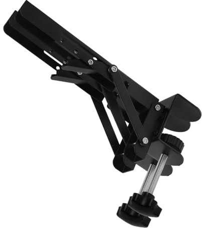 OSOLADY 2pcs Adjustable Desk Extender Clamp Shelf Foldable Keyboard Stand for Arm Rest Ergonomic Use Extension Tray