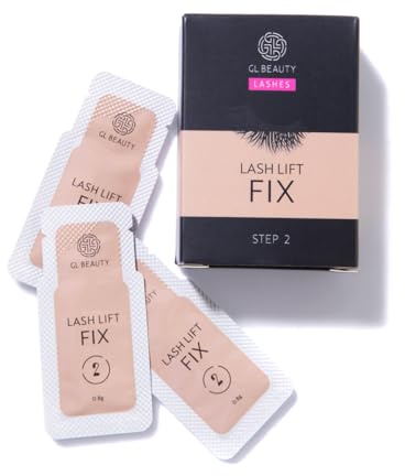 Lozione per il fissaggio delle ciglia, delicata sulla pelle, 15 bustine, 30 applicazioni, 3 – 5 minuti, qualità professionale, GL Beauty (quantità: 15 bustine)
