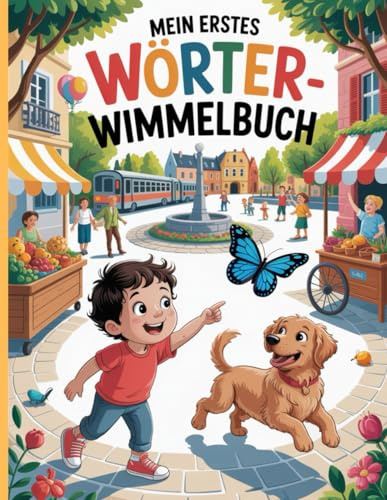 Erste Wörter Wimmelbuch: Buntes Such- und Lernbuch für Kinder ab 2 Jahren – Entdecke spielerisch erste Wörter und erweitere den Wortschatz!