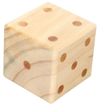 YARNOW Große Holzspielwürfel Robustes für Partys für Gesellschaftsspiele und Lernspiele Hochwertige Verarbeitung Runde Ecken Langlebig und Sicher der Anwendung